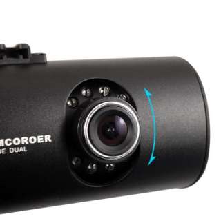 Dual Lens dash board camera car dvr black box night vision video 