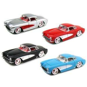  1957 Chevy Corvette Baby Moons 1/24 Set of 4 Toys & Games