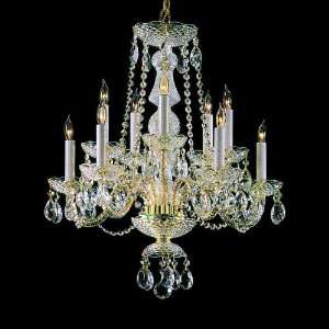   Crystal Chandelier in Brass or Chrome   Item CR 5050