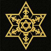 Star of David 12 Machine Embroidery Designs set 5x7  