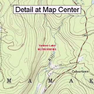  USGS Topographic Quadrangle Map   Yankee Lake, New York 