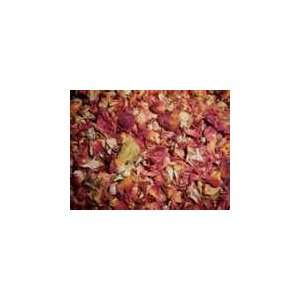  Dried Dark Red Rose Buds and Leaves   7.5 Oz. Patio, Lawn 
