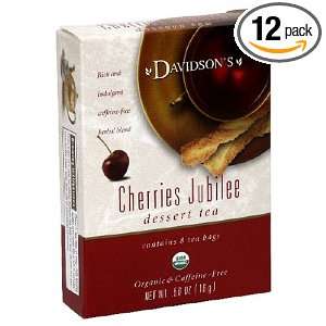Davidsons Tea Cherries Jubilee, 8 Count Grocery & Gourmet Food