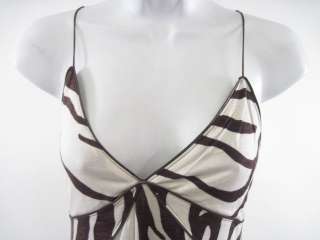 ZARA COLLECTION Brown Zebra Patterned Dress sz L  