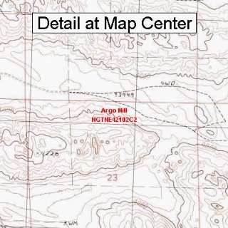  USGS Topographic Quadrangle Map   Argo Hill, Nebraska 