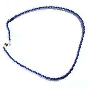  16 Inch Lapis Stone Strand Necklace Jewelry