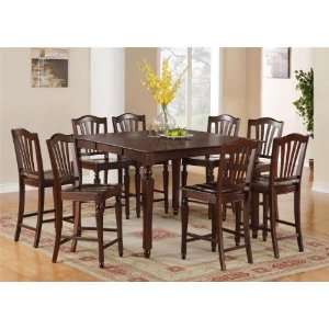 East West Furniture CH9 MAH W Chelsea 9PC Set with Gathering 54 