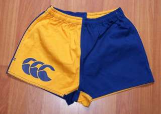 Canterbury Rugby Shorts Yellow/Blue Size 28 38  