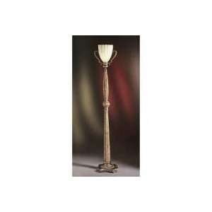   Eggshell Crackle 1Lt Floor Lamp   54701/54701