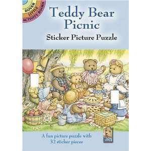  Teddy Bear Picnic Sticker Picture Puzzle (Dover Little 
