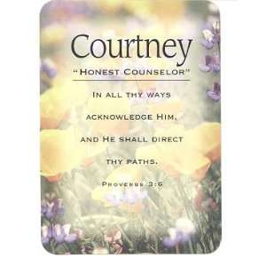  Courtney   Meaning of Courtney   Name Cards with Scripture 