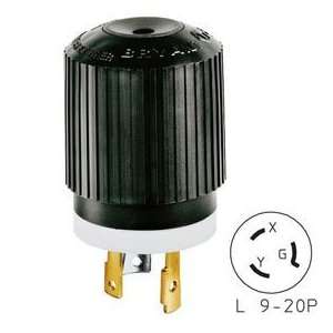   Techspec® Plug, L9 20, 20a, 600v Ac, Black/White