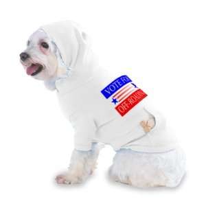  VOTE FOR OFF ROADING Hooded T Shirt for Dog or Cat MEDIUM 