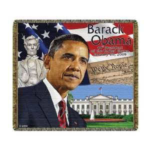  Barack Obama White House Tapestry Throw 