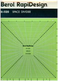 Berol Rapidesign Template   Space Divider   R 1120 014173252494  