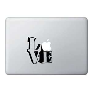  LOVE Sculpture   Black   Vinyl Laptop or Macbook Decal 