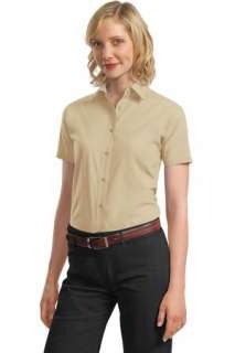 NEW Port Authority Ladies Sht Sleeve Value Poplin Shirt  