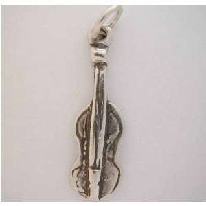  Sterling Silver Music *VIOLIN CHARM* Cute Jewelry