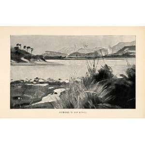  1902 Print Lupata Gorge River Mozambique Africa Tennyson 