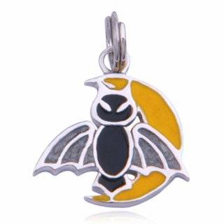 12. Sterling Silver Bat and Moon Charm by  Curated Collection