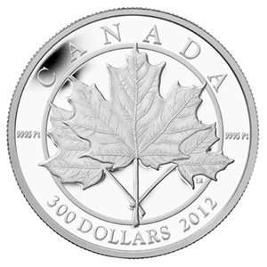  2012 1 oz Proof Platinum Canadian $300 Maple Leaf Forever 