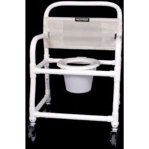 Anthros Medical C2400 5P Pvc 24 Shower/Commode with 5 Casters and 