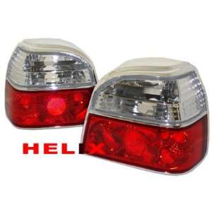  VW Golf Tail Lights Red Clear Altezza Taillights 1992 1993 