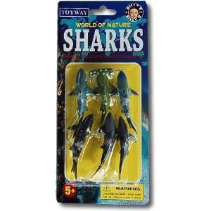  World of Nature Shark Replicas Set of 6 Realisitic 