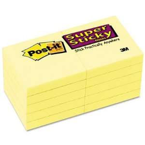  Canary Yellow Super Sticky Notes, 2 x 2, Ten 90 Sheet Pads 