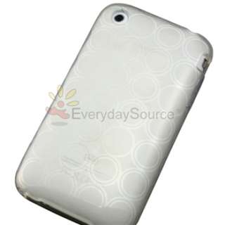 Clear Circle Case+Privacy Filter for iPhone 3 G 3GS OS  