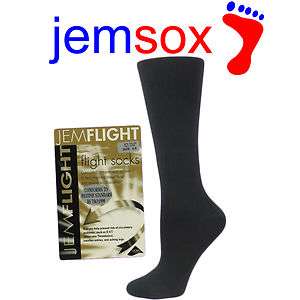 Anti DVT Flight Black UK Made Firm Support Compression Socks 3 6, 6 9 