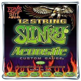   Ball 2153 Slinky PB Light Acoustic 12 Strings 749699121534  