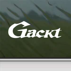  Gackt White Sticker Jrock Japanese Car Vinyl Window Laptop 