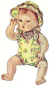 Vintage Doll Clothes Pattern 2537   11 ~ Layette for Baby Dolls with 