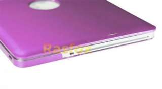 Purple 13 Inch MacBook Pro Metallic Hard Case, Keyboard Cover &Screen 