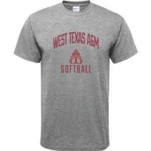 West Texas A&M Buffaloes Sport Grey Youth Varsity Washed Softball Arch 