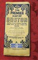 Vintage BOSTON Maps PREMIER & Arrow Geographia Map Co  