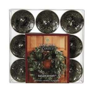  Colonial Candle Balsam Wreath Scented Tealight Candles 