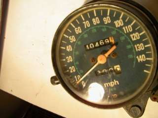  complete set of gauges off a 1976 F model; blue tone face; 140mph 