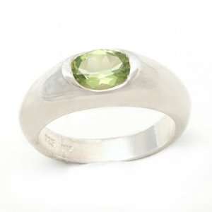  Sterling Silver Peridot Ring Size5.5 Jewelry