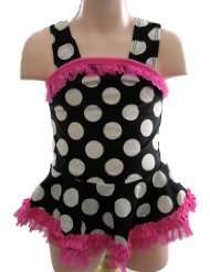 FRANKIE & DAISY Black and White Dots Swimsuit 2 Tank By Corky and 