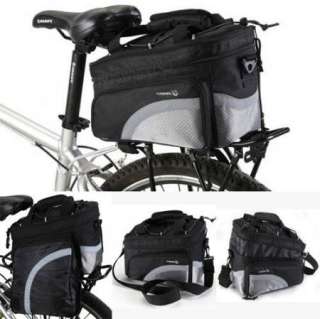 Cycling Bike Travel 15L Bicycle Scalable Capacity Rear Seat Pannier 
