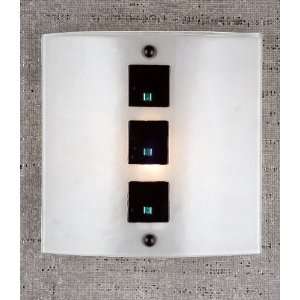 Meyda Tiffany 98157 Nickel Art Deco / Retro Single Light Wall Washer 