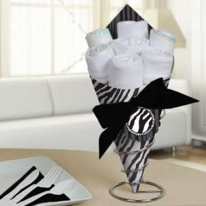  Zebra   Diaper Bouquets   Baby Shower Centerpieces Baby