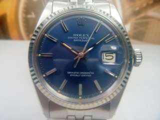   OYSTER PERPETUAL DATEJUST 18K/SS MENS WATCH 1601, CALIBER 1570  