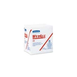 Wypall X70 1/4 Fold White Wipes,12.5 x 13, White, 76 wipes/pack 