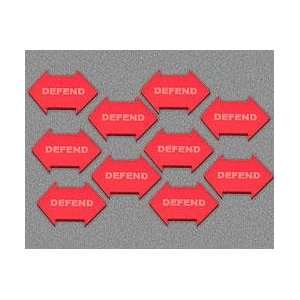  Defend Tokens   Red (Set of 10) Toys & Games