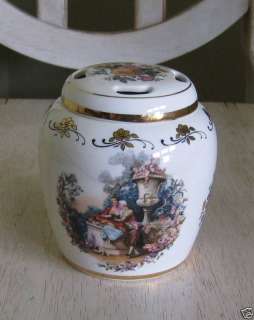 Lord Nelson Pottery England Potpourri Ginger Jar Floral  
