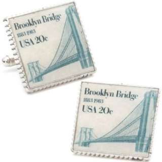  Brooklyn Bridge Stamp Cufflinks Clothing