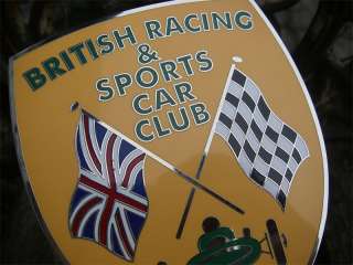 BRITISH RACING CLUB JAGUAR MG TRIUMPH AUSTIN Plakette  